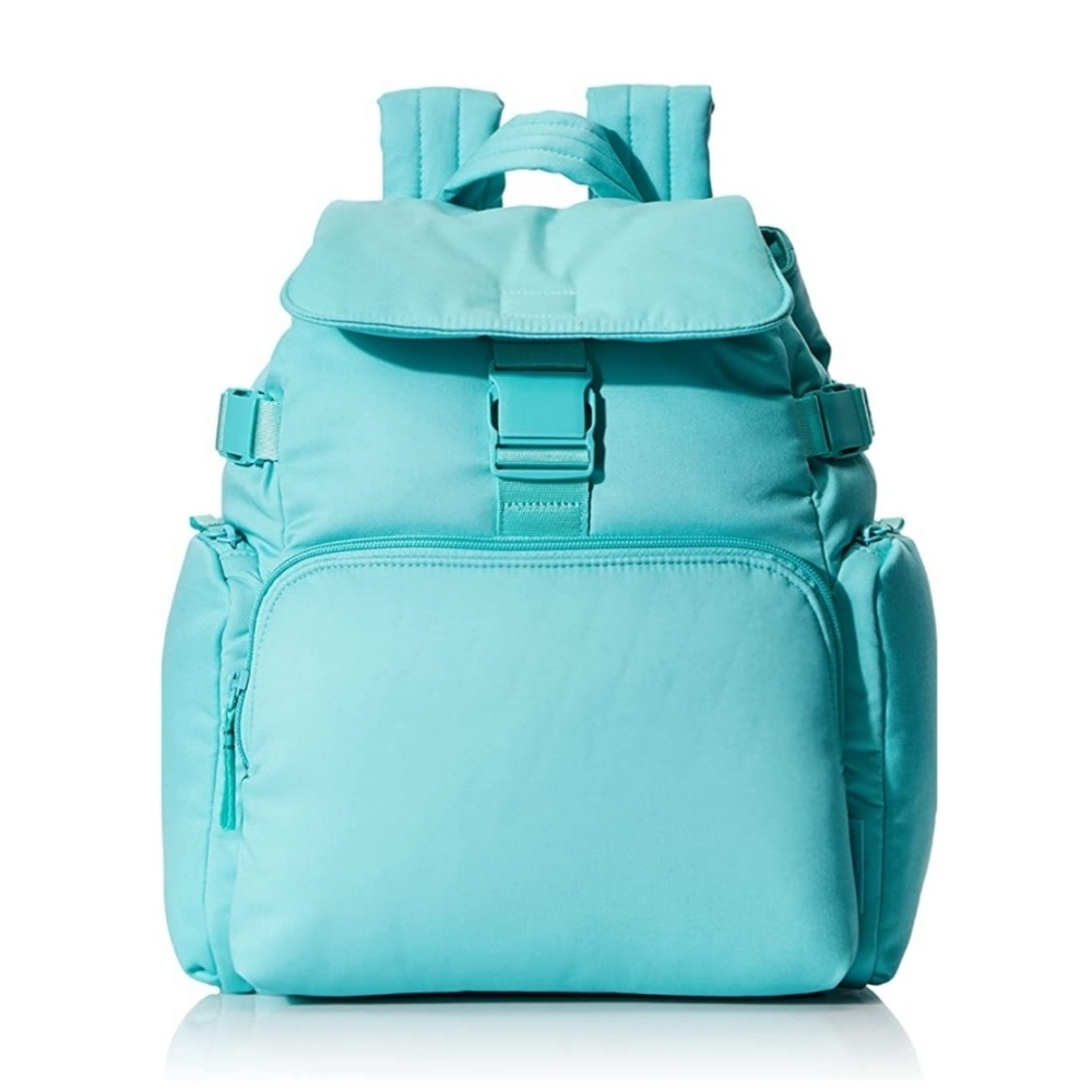 Vera Bradley Recycled Cotton Utility Backpack, Turquoise Sky